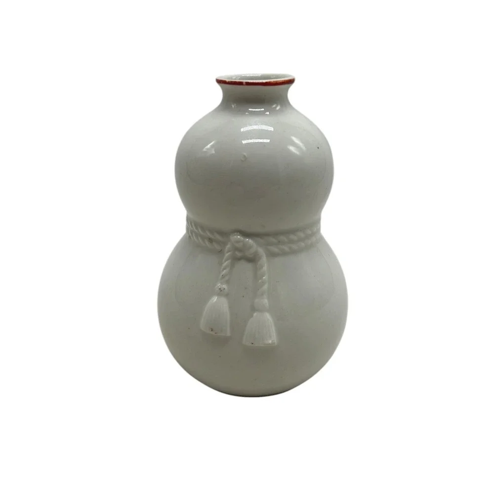 Vintage Moriyama SGK Double Gourd Floral Vase Occupied Japan Allied Forces 4in‎